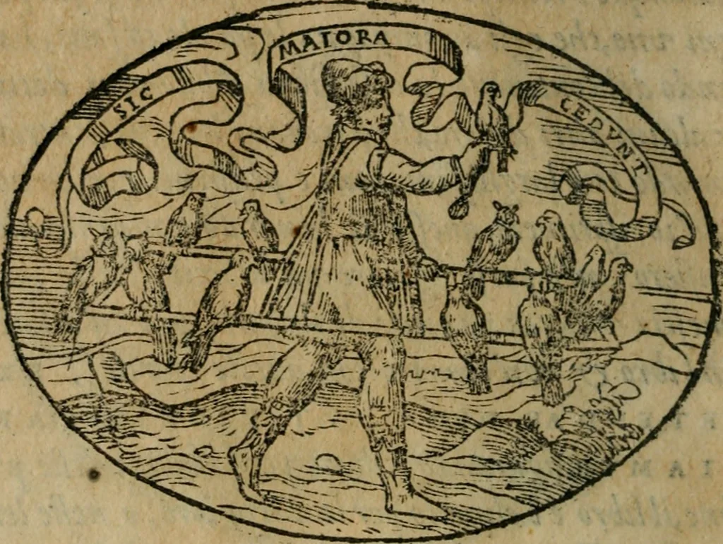 An illustration from Dialogo dell'imprese militari et amorose, 1574, leaf 213