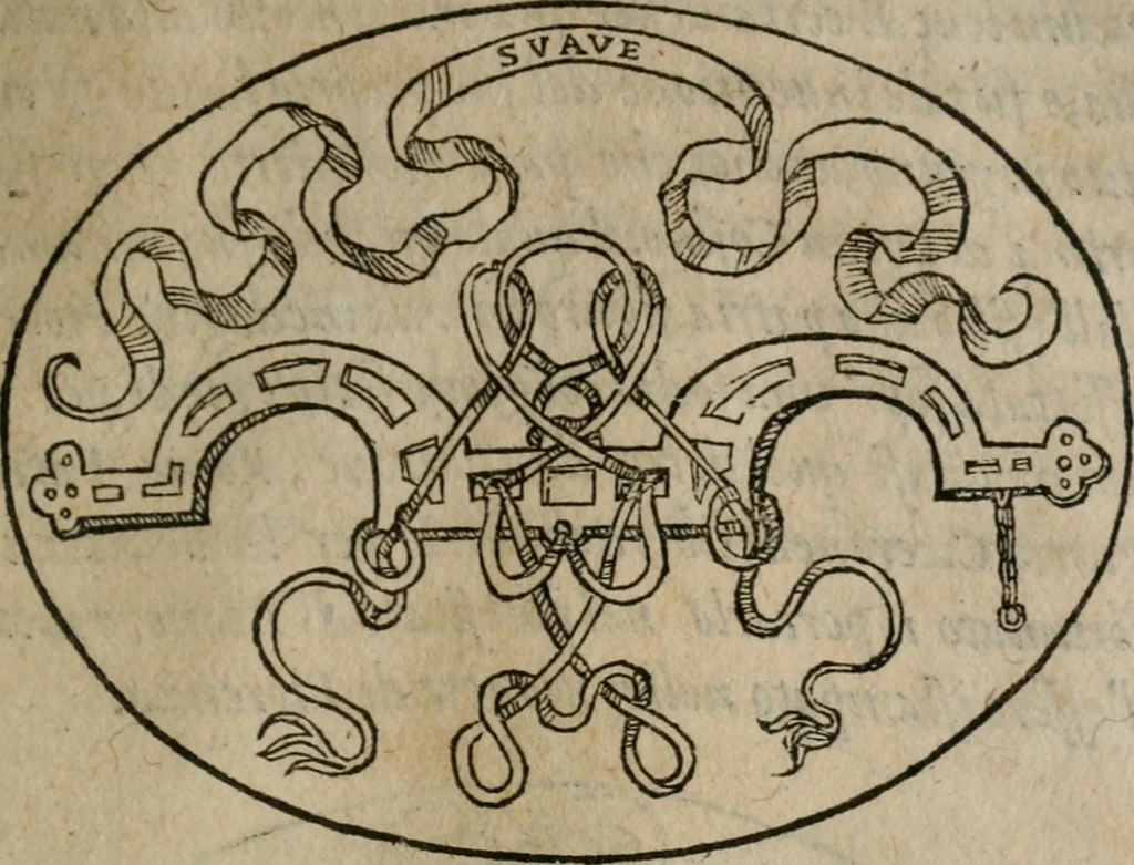 An illustration from Dialogo dell'imprese militari et amorose, 1574, leaf 48