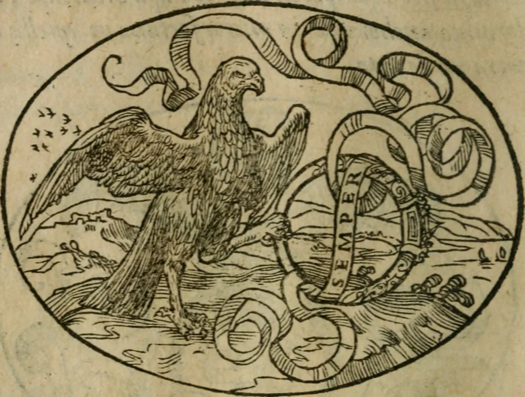 An illustration from Dialogo dell'imprese militari et amorose, 1574, leaf 51