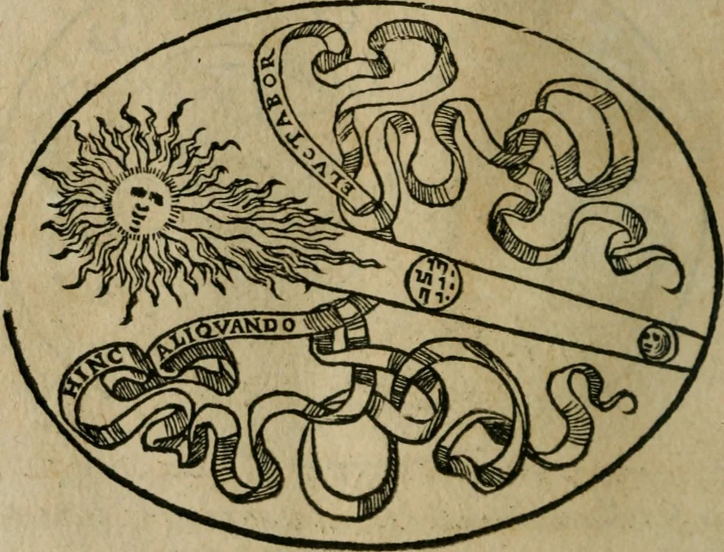 An illustration from Dialogo dell'imprese militari et amorose, 1574, leaf 57