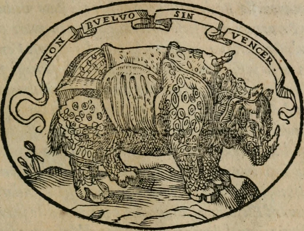 An illustration from Dialogo dell'imprese militari et amorose, 1574, leaf 58