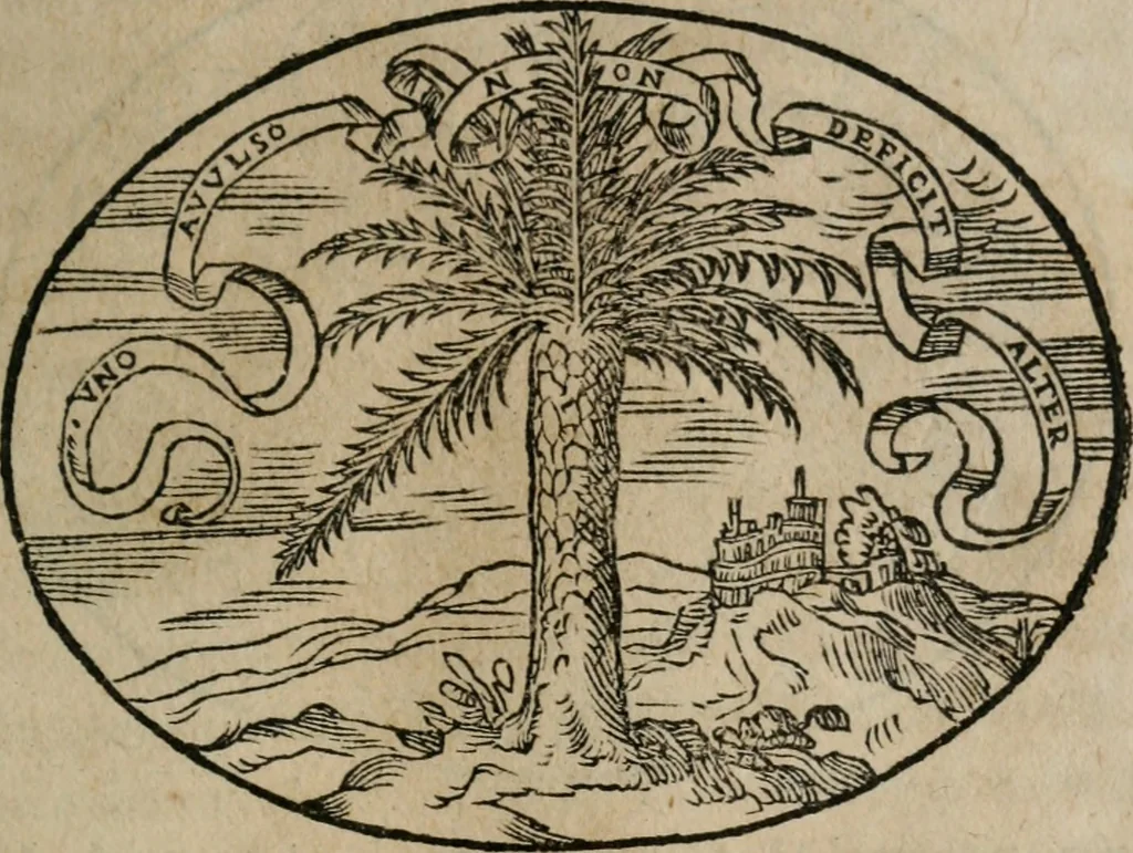 An illustration from Dialogo dell'imprese militari et amorose, 1574, leaf 62