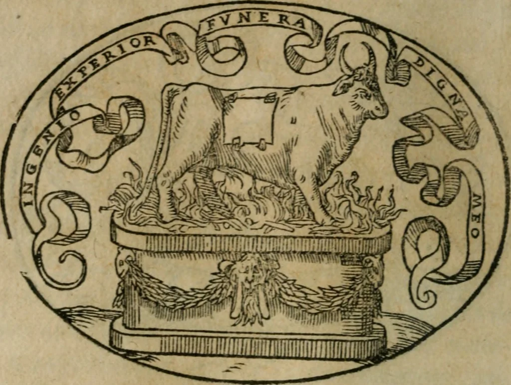 An illustration from Dialogo dell'imprese militari et amorose, 1574, leaf 67