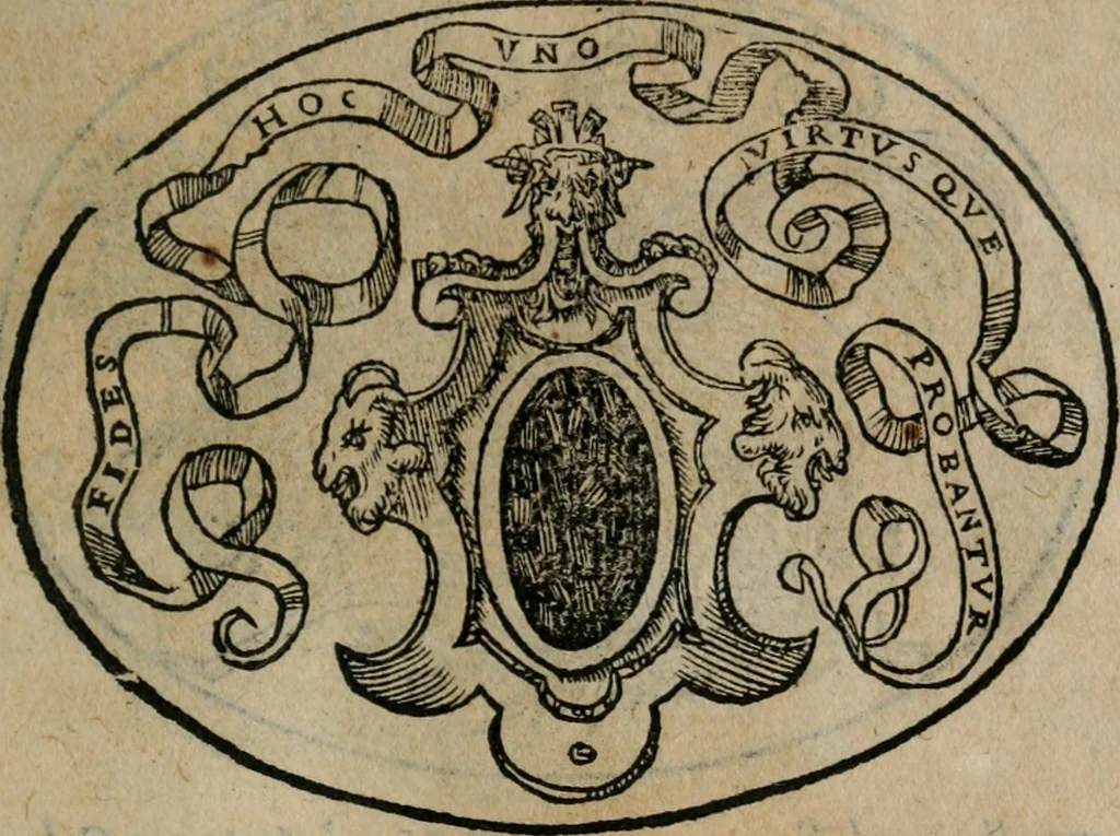 An illustration from Dialogo dell'imprese militari et amorose, 1574, leaf 70