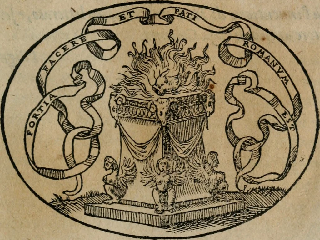 An illustration from Dialogo dell'imprese militari et amorose, 1574, leaf 74