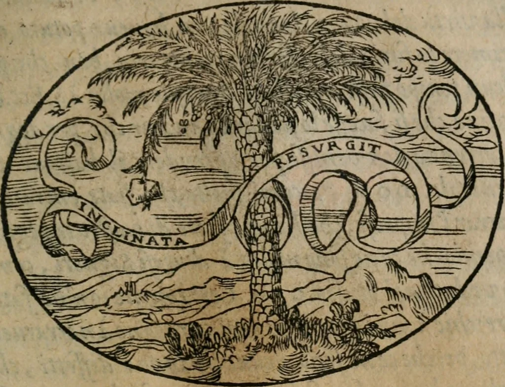 An illustration from Dialogo dell'imprese militari et amorose, 1574, leaf 84