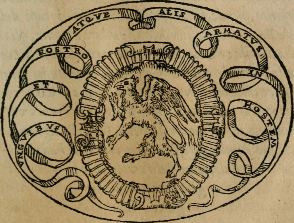 An illustration from Dialogo dell'imprese militari et amorose, 1574, leaf 94