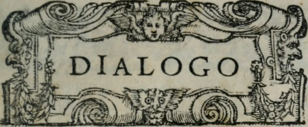 An illustration from Dialogo dell'imprese militari et amorose, 1557, leaf 4
