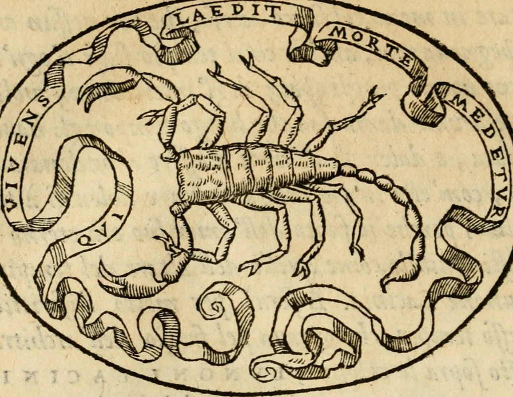 An illustration from Dialogo dell'imprese militari et amorose di Monsignor Giouio, vescouo di Nocera : et del S. Gabriel Symeoni fiorentino : con vn ragionamento di M. Lodouico Domenichi, nel medesimo soggetto : con la tauola, 1574, leaf 127