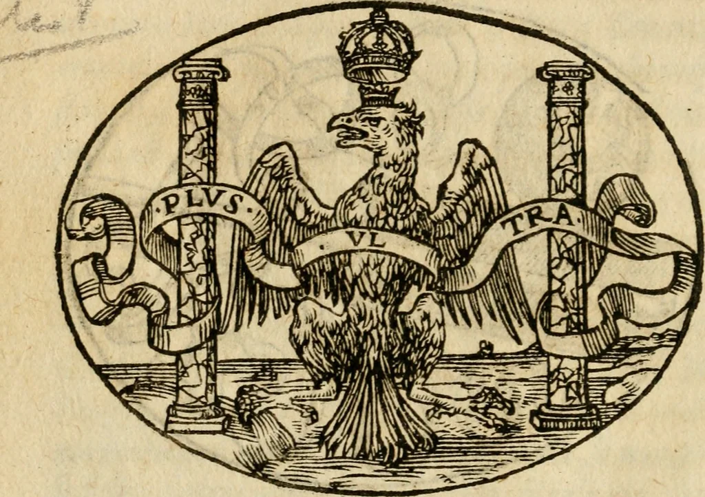 An illustration from Dialogo dell'imprese militari et amorose di Monsignor Giouio, vescouo di Nocera : et del S. Gabriel Symeoni fiorentino : con vn ragionamento di M. Lodouico Domenichi, nel medesimo soggetto : con la tauola, 1574, leaf 25