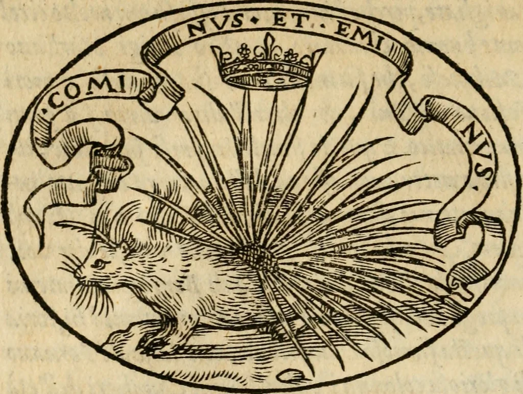 An illustration from Dialogo dell'imprese militari et amorose di Monsignor Giouio, vescouo di Nocera : et del S. Gabriel Symeoni fiorentino : con vn ragionamento di M. Lodouico Domenichi, nel medesimo soggetto : con la tauola, 1574, leaf 31