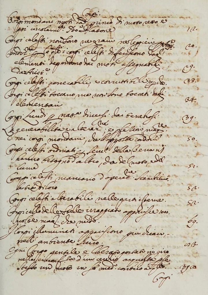 An illustration from Dialogo di Galileo Galilei ... : doue ne i congressi di quattro giornate si discorre sopra i due massimi sistemi del mondo tolemaico, e copernicano : proponendo indeterminatamente le ragioni filosofiche, e naturali tanto per l'una, quanto per l'altra parte, 1632, leaf 499