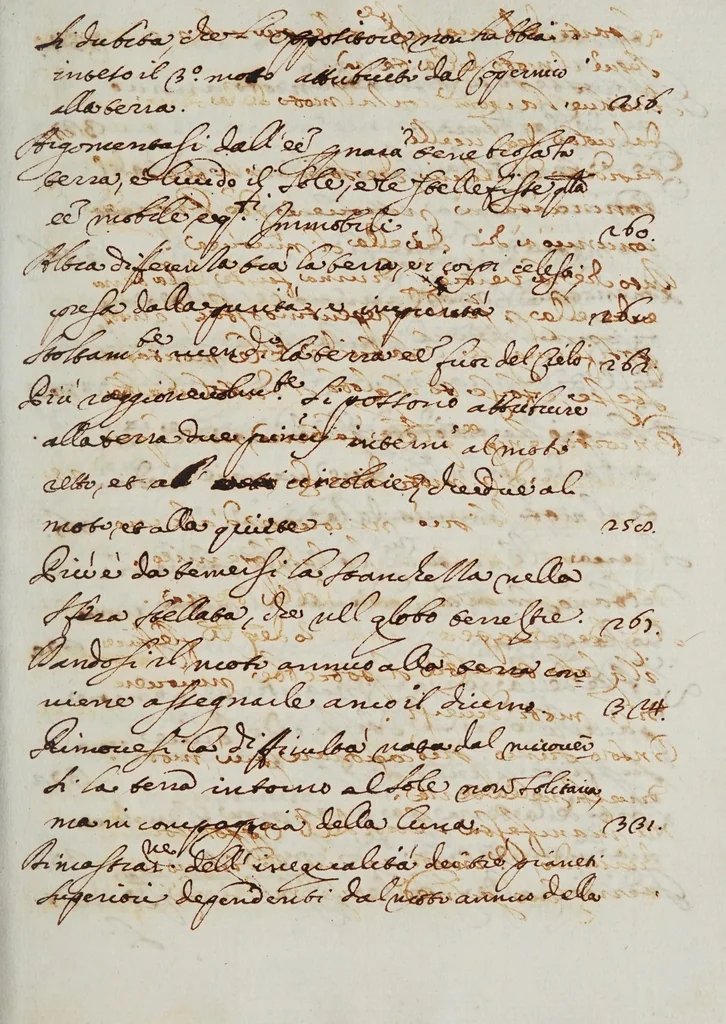 An illustration from Dialogo di Galileo Galilei ... : doue ne i congressi di quattro giornate si discorre sopra i due massimi sistemi del mondo tolemaico, e copernicano : proponendo indeterminatamente le ragioni filosofiche, e naturali tanto per l'una, quanto per l'altra parte, 1632, leaf 531