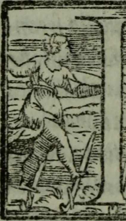 An illustration from Dialogo di M. Lodovico Dolce della institution delle donne : da lui stesso in questa quarta impressione riueduto, e di piu utili cose ampliato, & con la tauola delle cose piu degne di memoria, 1560, leaf 79