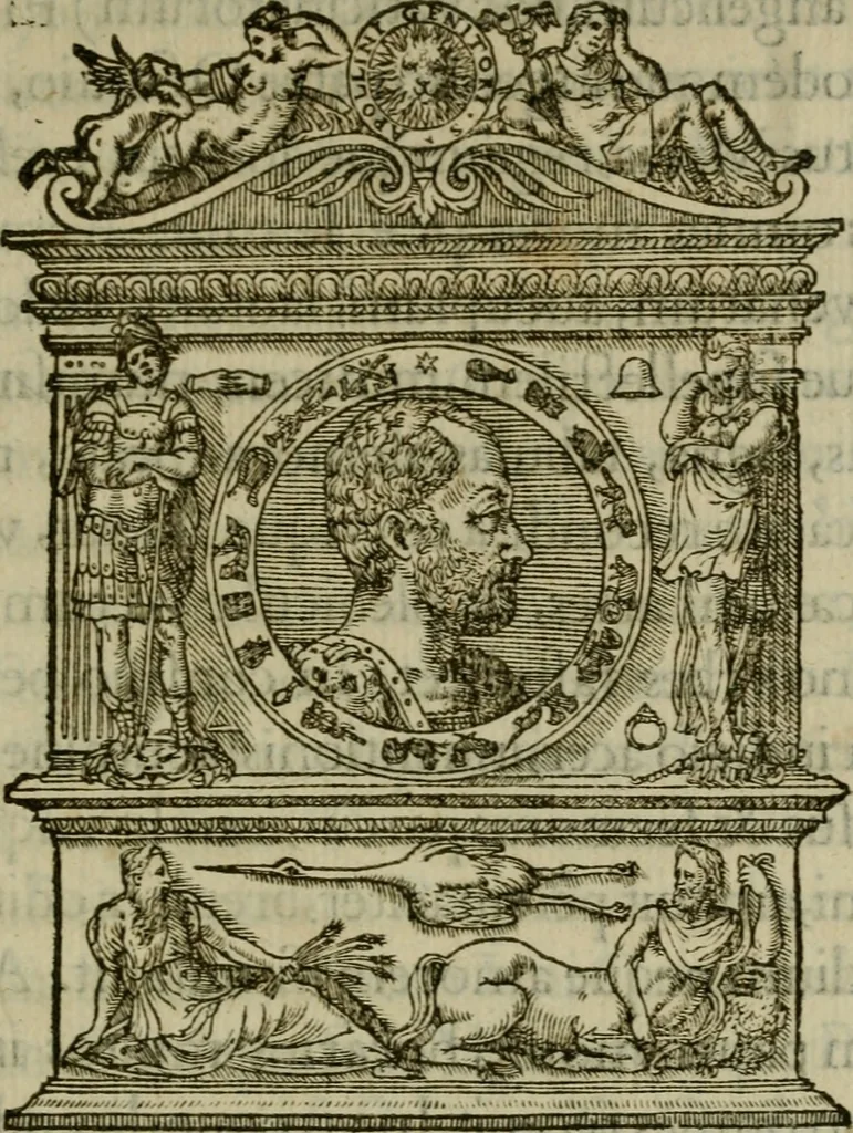 An illustration from Dialogo pio et specvlativo, con diuerse sentenze latine & volgari, 1560, leaf 212