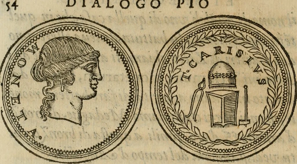 An illustration from Dialogo pio et specvlativo, con diuerse sentenze latine & volgari, 1560, leaf 59