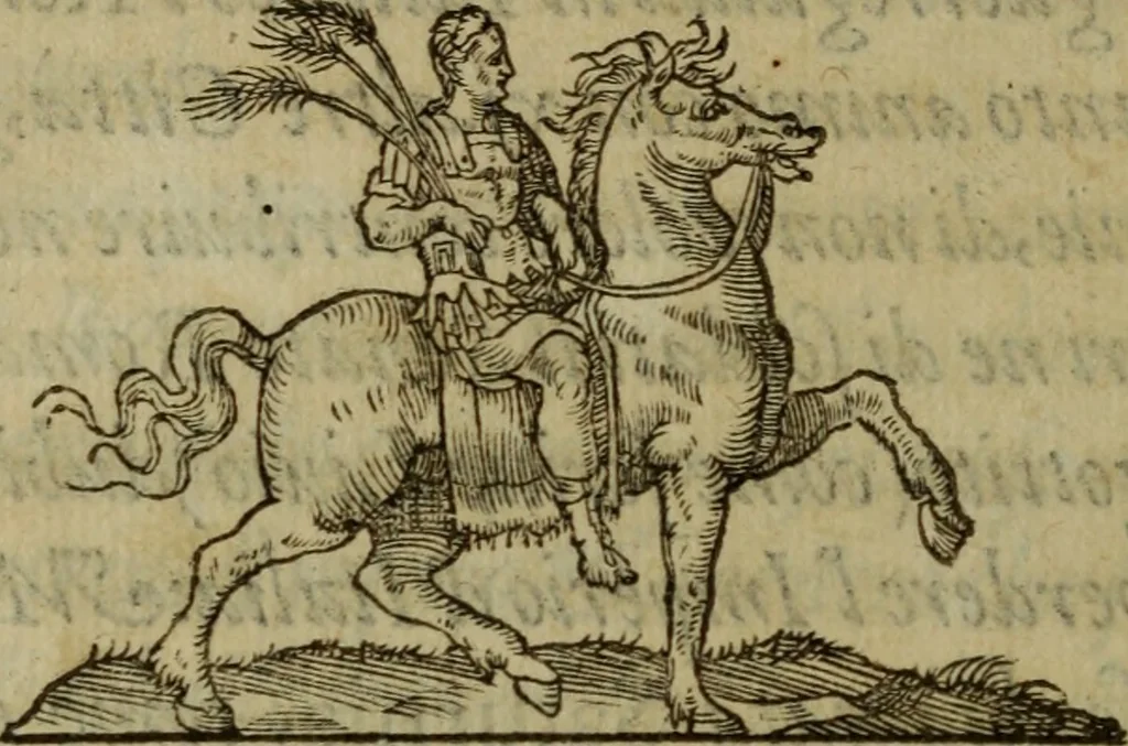 An illustration from Dialogo Pio Et Specvlativo : Con diuerse sentenze Latine & volgari, 1560, leaf 81