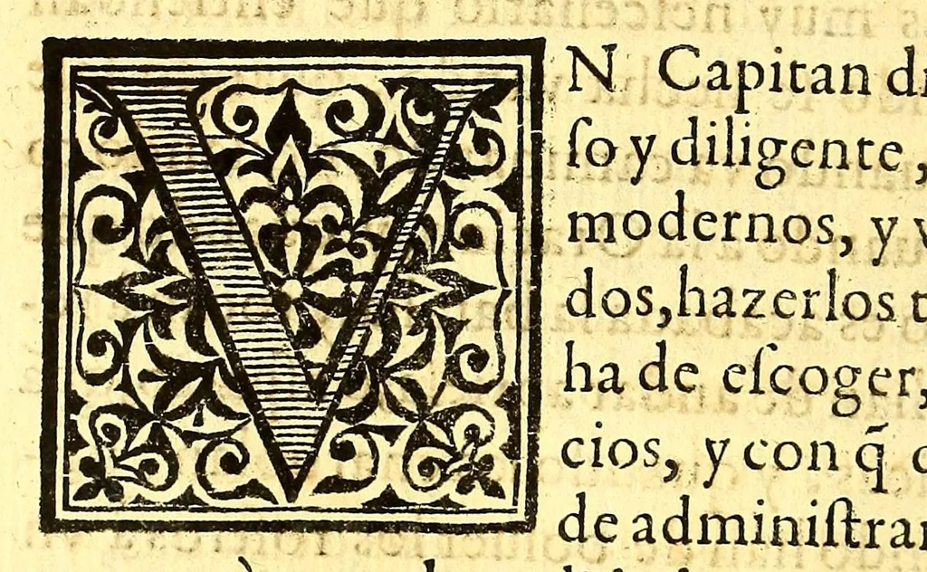 An illustration from Dialogos militares, : de la formacion, è informacion de personas, instrumentos, y cosas necessarias para el buen vso de la guerra., 1583, leaf 110