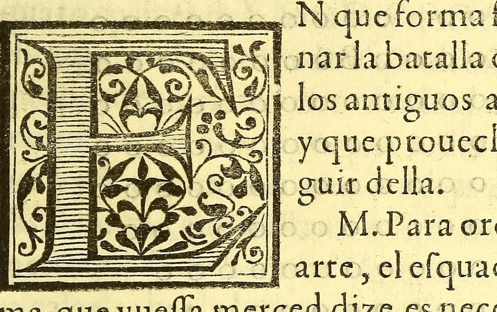 An illustration from Dialogos militares, : de la formacion, è informacion de personas, instrumentos, y cosas necessarias para el buen vso de la guerra., 1583, leaf 343