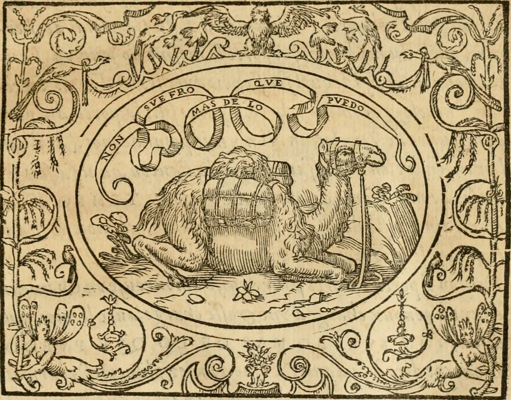 An illustration from Dialogue des devises d'armes et d'amovrs du S. Pavlo Iovio : avec un discours M. Loys Dominique sur le mesme subiet, 1561, leaf 126