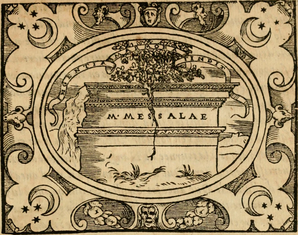 An illustration from Dialogue des devises d'armes et d'amovrs du S. Pavlo Iovio : avec un discours M. Loys Dominique sur le mesme subiet, 1561, leaf 138