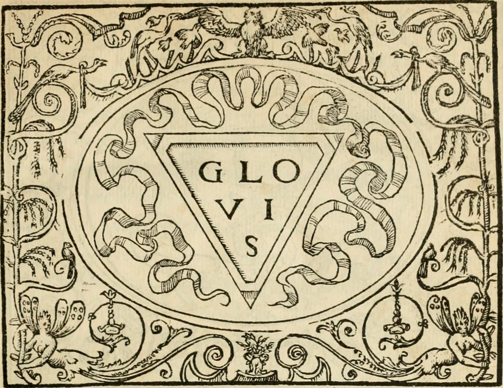 An illustration from Dialogue des devises d'armes et d'amovrs du S. Pavlo Iovio : avec un discours M. Loys Dominique sur le mesme subiet, 1561, leaf 48