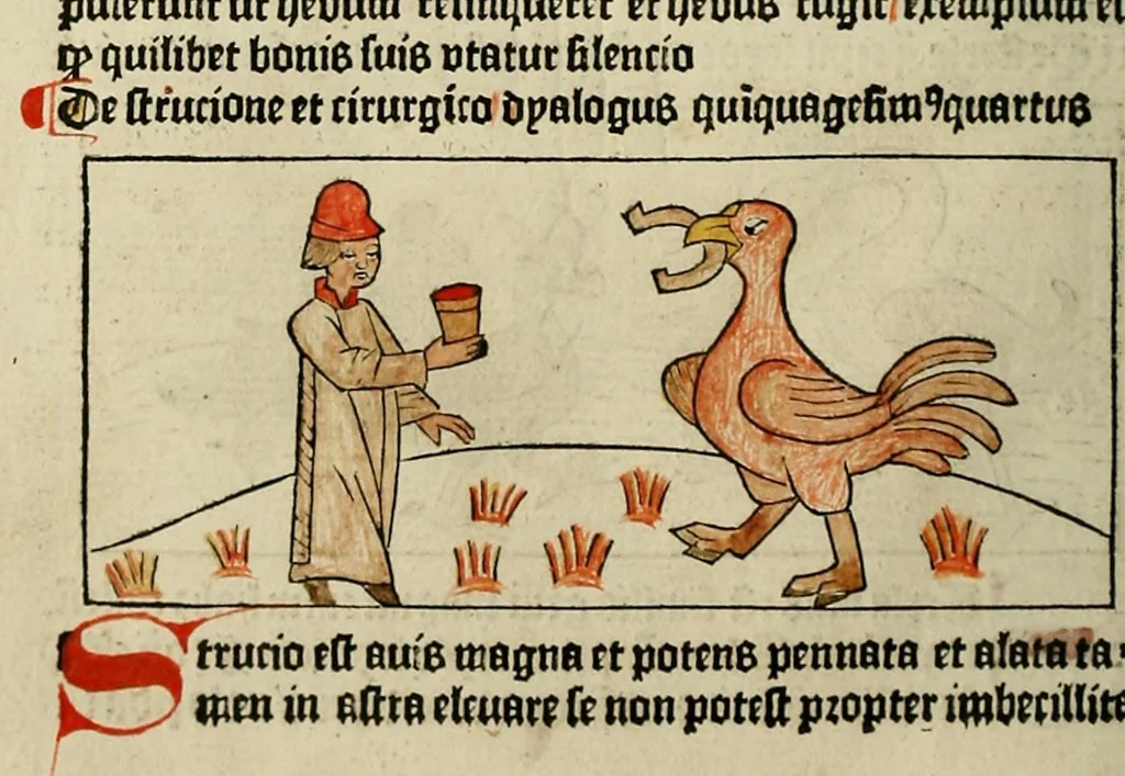 An illustration from Dyalog[us] creaturaru[m] moralizat[us] : omni materie morali iocu[n]do et edificatiuo modo applicabilis, leaf 100