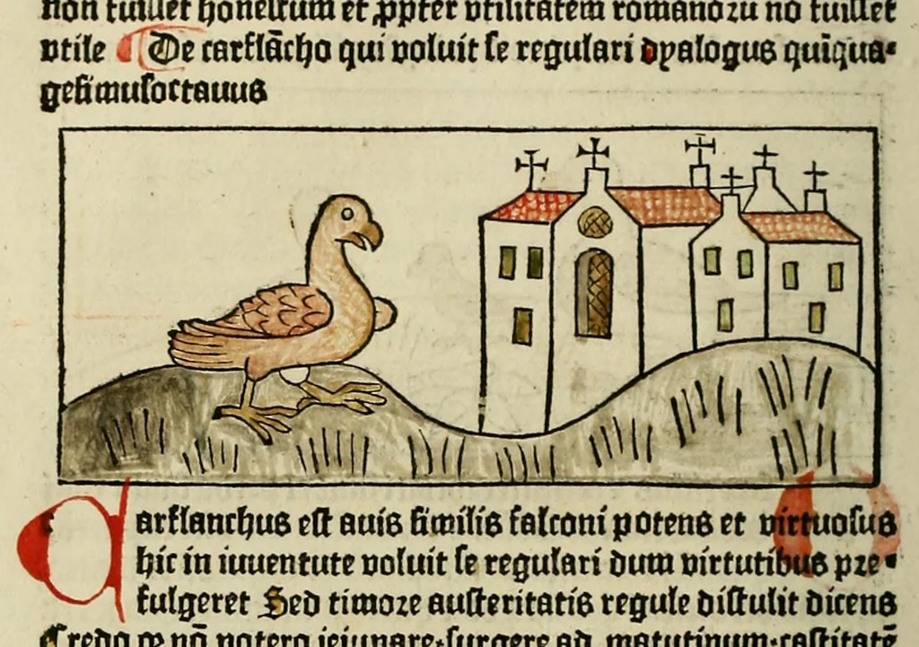 An illustration from Dyalog[us] creaturaru[m] moralizat[us] : omni materie morali iocu[n]do et edificatiuo modo applicabilis, leaf 106
