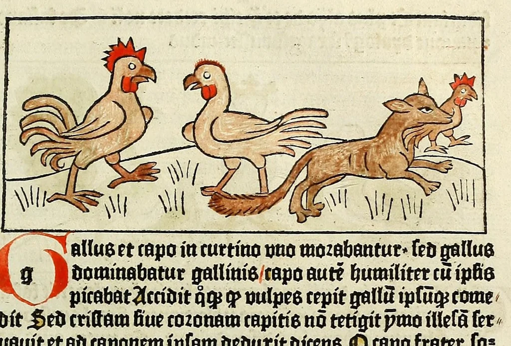 An illustration from Dyalog[us] creaturaru[m] moralizat[us] : omni materie morali iocu[n]do et edificatiuo modo applicabilis, leaf 111