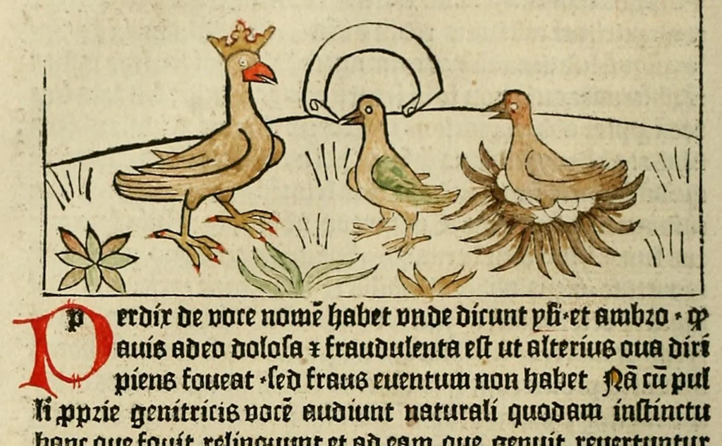 An illustration from Dyalog[us] creaturaru[m] moralizat[us] : omni materie morali iocu[n]do et edificatiuo modo applicabilis, leaf 136
