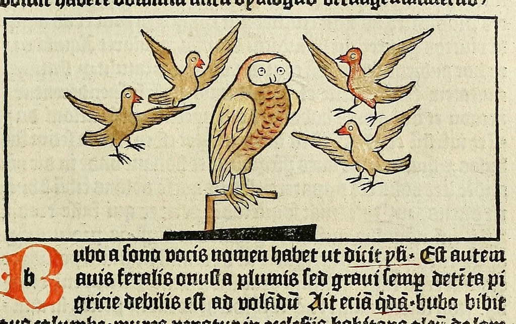 An illustration from Dyalog[us] creaturaru[m] moralizat[us] : omni materie morali iocu[n]do et edificatiuo modo applicabilis, leaf 141