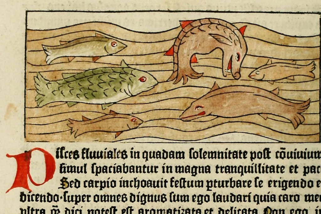 An illustration from Dyalog[us] creaturaru[m] moralizat[us] : omni materie morali iocu[n]do et edificatiuo modo applicabilis, leaf 90