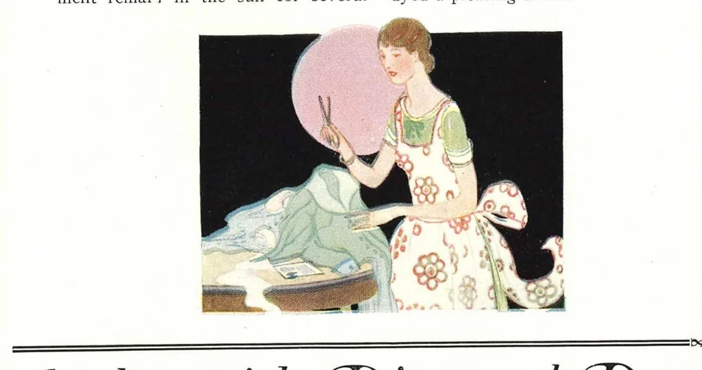 An illustration from Diamond Dyes - Color Craft 1927, 1927, leaf 30