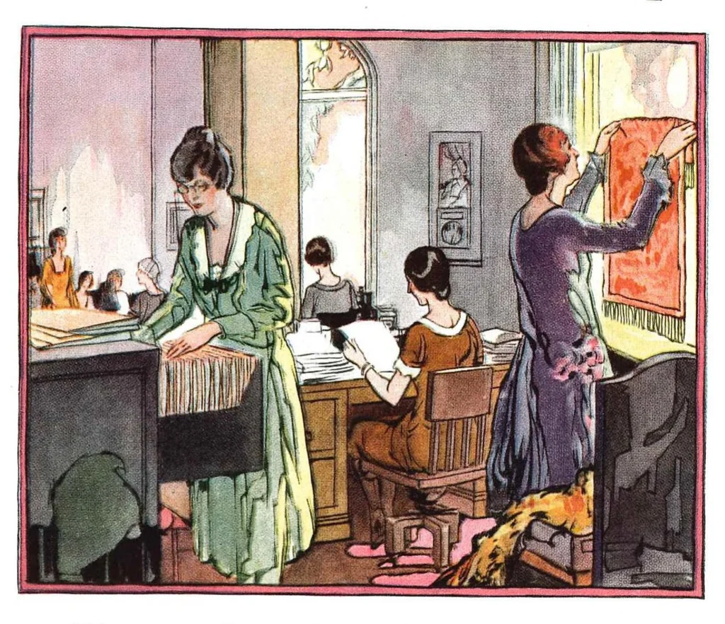 An illustration from Diamond Dyes - Color Craft 1927, 1927, leaf 59