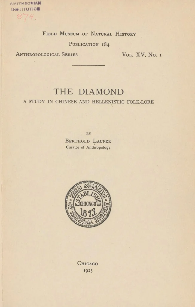 An illustration from The diamond : a study in Chinese and Hellenistic folk-lore, 1915, leaf 7