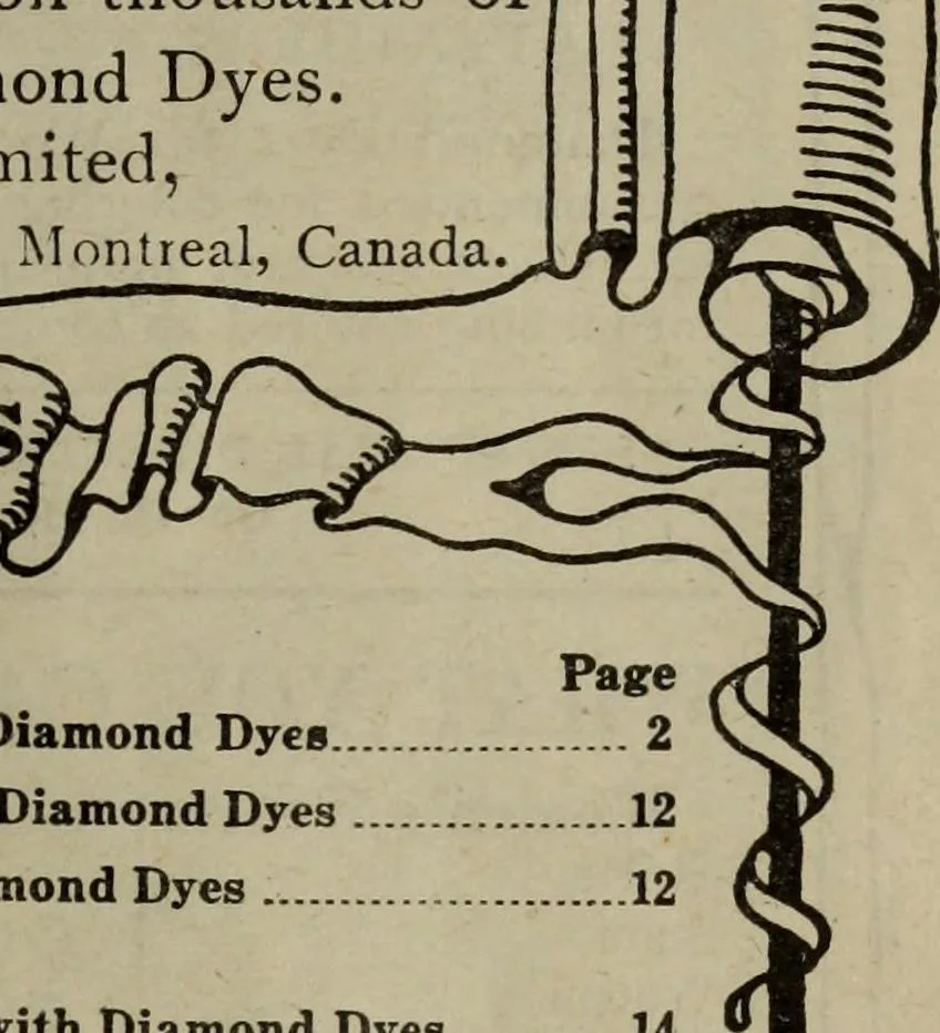 An illustration from Diamond dye annual, and direction book, 1914, leaf 6
