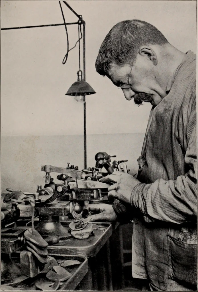An illustration from Diamonds, pearls and precious stones : where they are found, howcut, and made ready for use in the jeweler's art, their composition and value, 1913, leaf 45