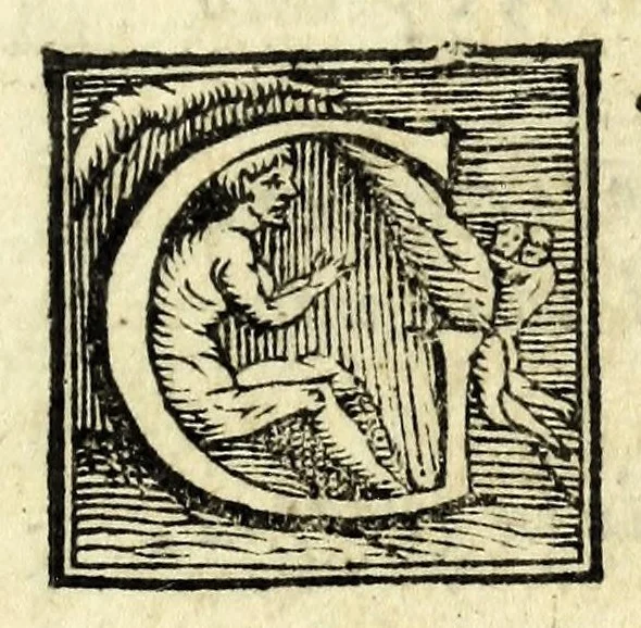 An illustration from Diana pietosa : comedia pastorale, 1587, leaf 15