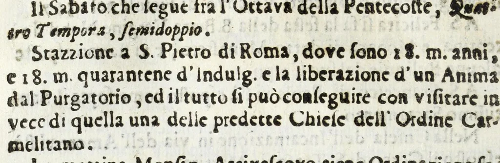 An illustration from Diario sacro e guida perpetua per visitare le chiese della città di Firenze, e suoi sobborghi in tutt' i giorni dell' anno, e per sapere le feste, che vi si celebrano, l' indulgenze perpetue che vi s' accquistano, e gl' esercizj di devozione, e pietà che vi si fanno : con una notizia de' corpi, e reliquie di santi, che in esse chiese si conservano, ed un catalogo de SS. e BB. che in essa città fiorirono, ed altre particolarità, 1700, leaf 366