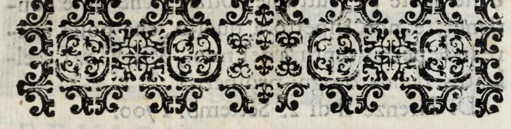 An illustration from Diario sacro e guida perpetua per visitare le chiese della città di Firenze, e suoi sobborghi in tutt' i giorni dell' anno, e per sapere le feste, che vi si celebrano, l' indulgenze perpetue che vi s' accquistano, e gl' esercizj di devozione, e pietà che vi si fanno : con una notizia de' corpi, e reliquie di santi, che in esse chiese si conservano, ed un catalogo de SS. e BB. che in essa città fiorirono, ed altre particolarità, 1700, leaf 7