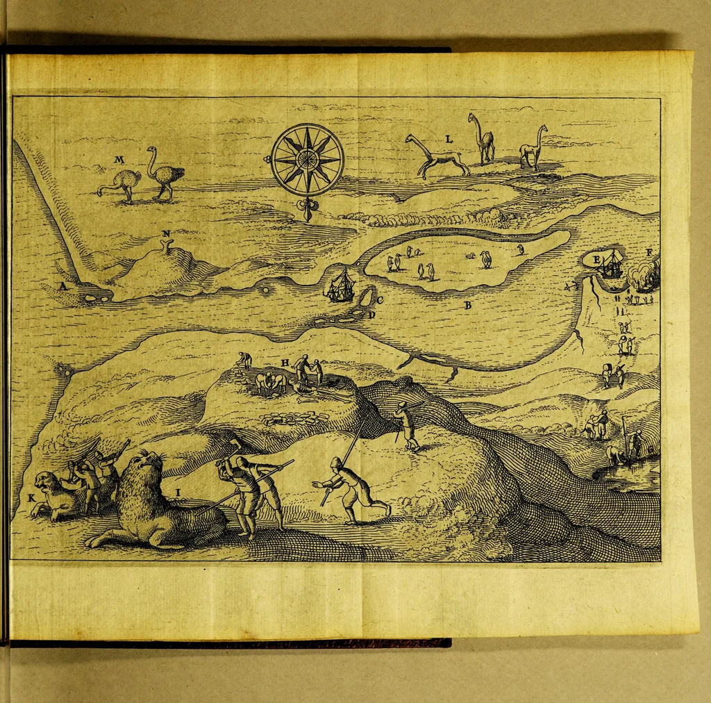 An illustration from Diarium vel descriptio laboriosissimi, & molestissimi itineris,, 1619, leaf 103