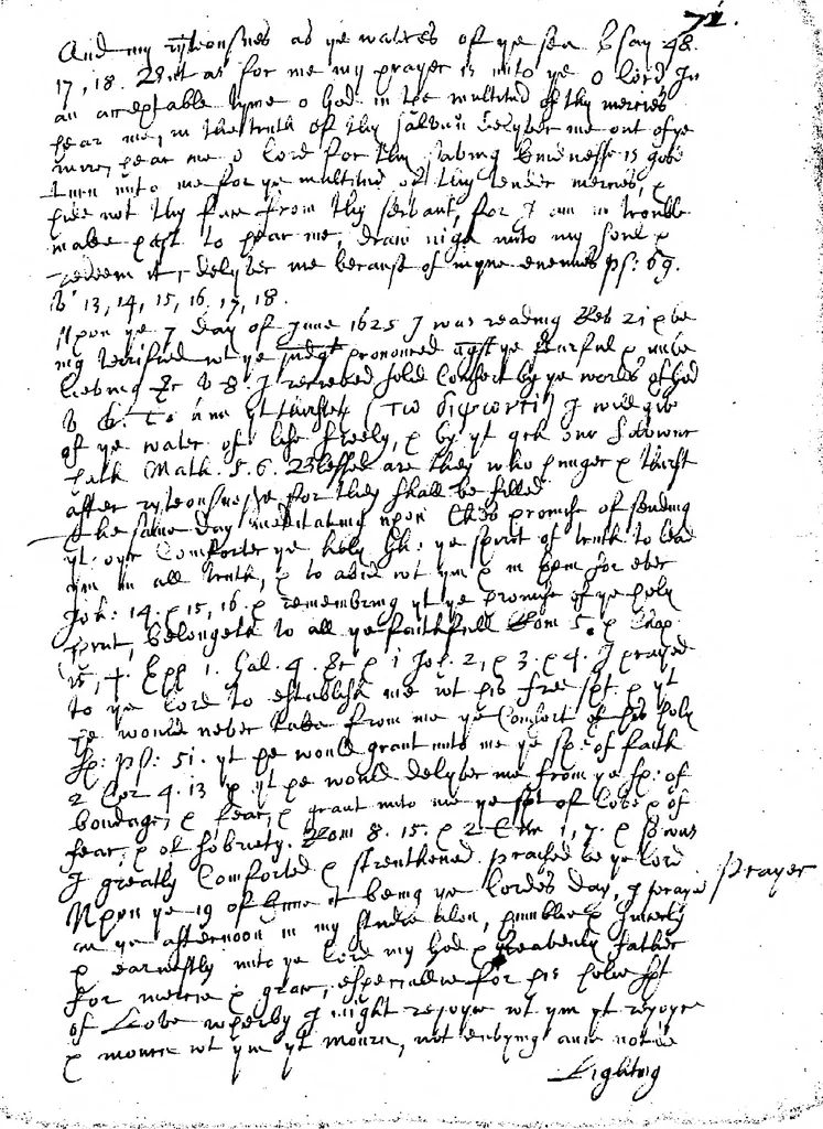 An illustration from A Diary or Spirituall Exercises Written by Dr. John Forbes of Corse and Copied from his own Manuscript Anno Dom: 1687 and 1690 / 1624-1647, 1624, leaf 78