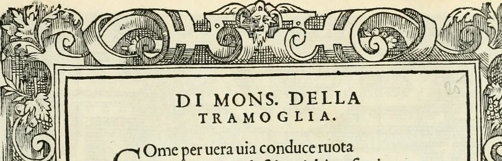 An illustration from Di Battista Pittoni pittore vicentino Imprese di diversi prencipi, dvchi, signori, e d'altri personaggi et hvomini letterati et illvstri : con alcune stanze del Dolce che dichiarano i motti di esse imprese, 1562, leaf 104