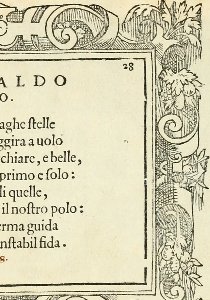 An illustration from Di Battista Pittoni pittore vicentino Imprese di diversi prencipi, dvchi, signori, e d'altri personaggi et hvomini letterati et illvstri : con alcune stanze del Dolce che dichiarano i motti di esse imprese, 1562, leaf 116