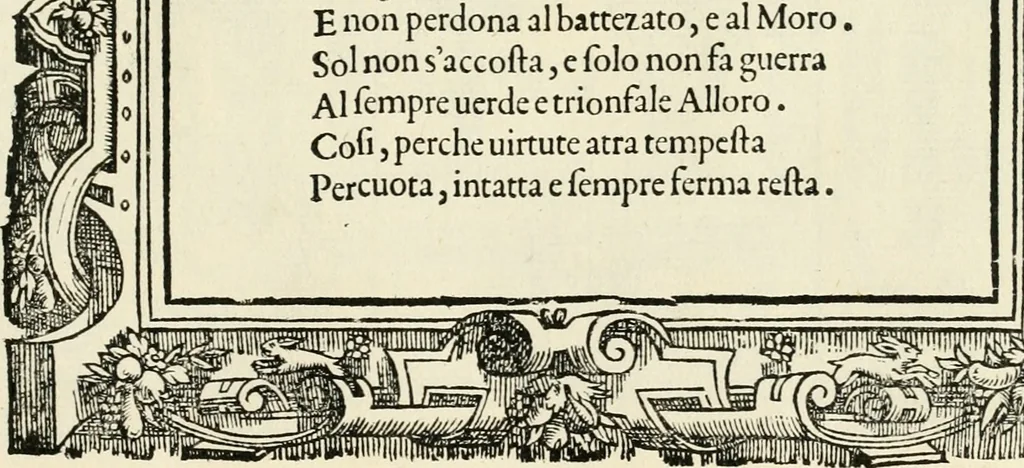 An illustration from Di Battista Pittoni pittore vicentino Imprese di diversi prencipi, dvchi, signori, e d'altri personaggi et hvomini letterati et illvstri : con alcune stanze del Dolce che dichiarano i motti di esse imprese, 1562, leaf 124