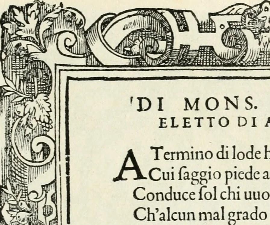 An illustration from Di Battista Pittoni pittore vicentino Imprese di diversi prencipi, dvchi, signori, e d'altri personaggi et hvomini letterati et illvstri : con alcune stanze del Dolce che dichiarano i motti di esse imprese, 1562, leaf 152