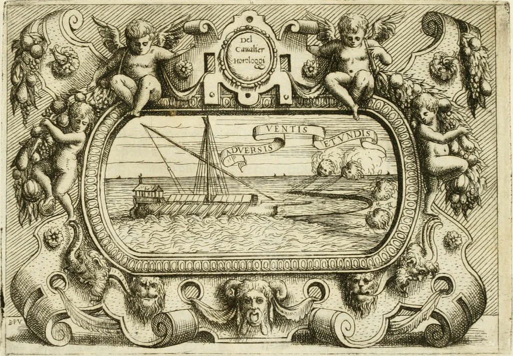 An illustration from Di Battista Pittoni pittore vicentino Imprese di diversi prencipi, dvchi, signori, e d'altri personaggi et hvomini letterati et illvstri : con alcune stanze del Dolce che dichiarano i motti di esse imprese, 1562, leaf 162
