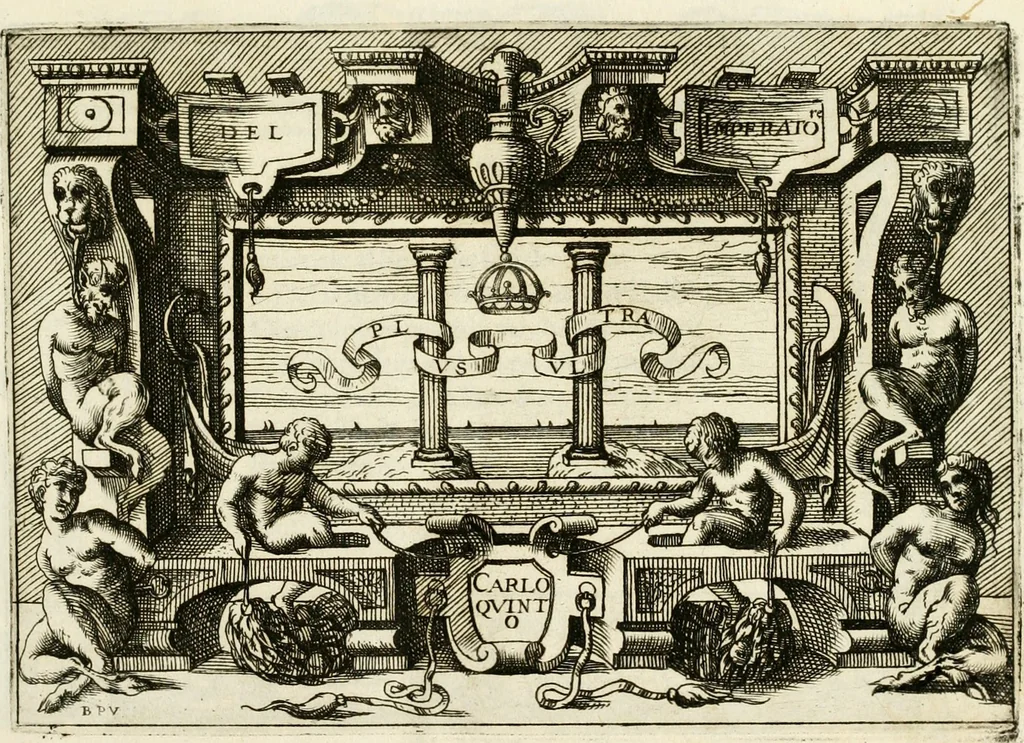 An illustration from Di Battista Pittoni pittore vicentino Imprese di diversi prencipi, dvchi, signori, e d'altri personaggi et hvomini letterati et illvstri : con alcune stanze del Dolce che dichiarano i motti di esse imprese, 1562, leaf 18