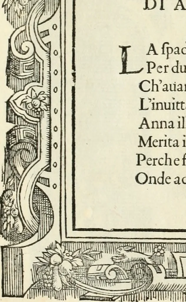 An illustration from Di Battista Pittoni pittore vicentino Imprese di diversi prencipi, dvchi, signori, e d'altri personaggi et hvomini letterati et illvstri : con alcune stanze del Dolce che dichiarano i motti di esse imprese, 1562, leaf 64