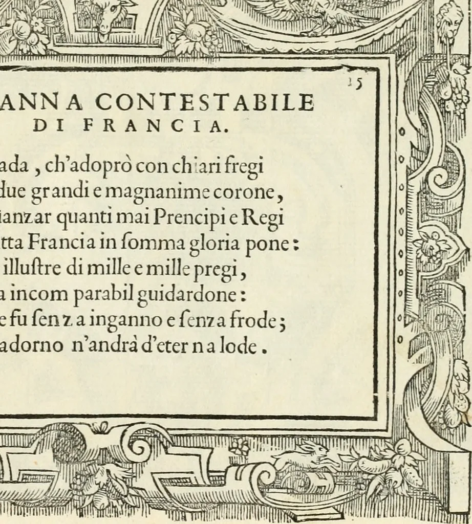 An illustration from Di Battista Pittoni pittore vicentino Imprese di diversi prencipi, dvchi, signori, e d'altri personaggi et hvomini letterati et illvstri : con alcune stanze del Dolce che dichiarano i motti di esse imprese, 1562, leaf 64